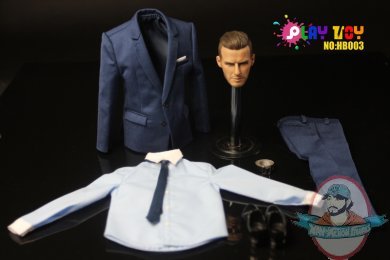 Play Toy 1:6 Action Figure Accessories Stylish Man in Suit PT-HB003