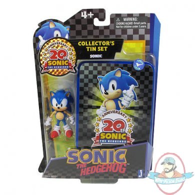 Classic Sonic 20th Anniversary Collector's Tin Figure by Jazwares