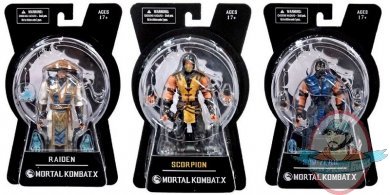 Mortal Kombat X 6" Figure Series 1 Set of 3 Mezco