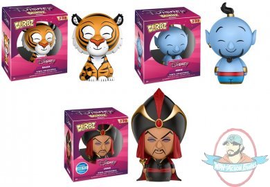 Dorbz Disney Aladdin Set of 3 Genie Jafar & Rajah Figures by Funko
