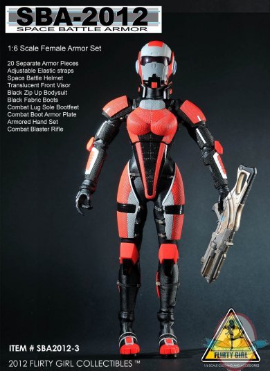 1/6 Scale Red Space Battle Armor Set by Flirty Girl Collectibles