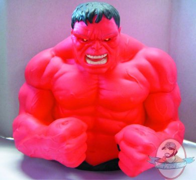 Marvel Red Hulk Bust Bank