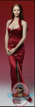 Super Duck 1/6 Figure Accessories Cheongsam V2 in Red SUD-C014E