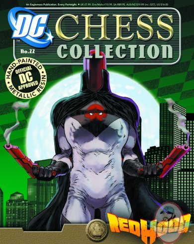 Dc Superhero Chess Figurine Coll Mag #22 Red Hood Black Pawn Eaglemoss