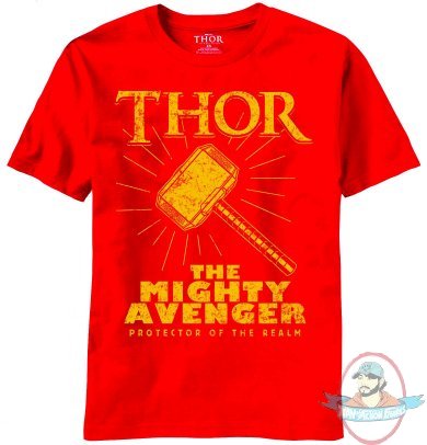 Thor Movie Athletic Avenger Red T/Shirt Extra Large