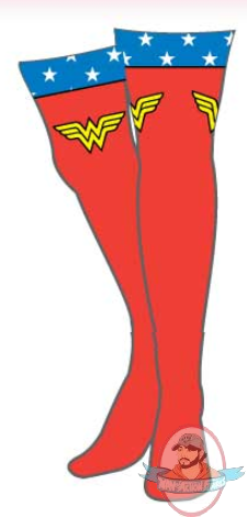 Dc Superheroes Red Wonder Woman Uniform Women's Thigh Socks DCX0371K