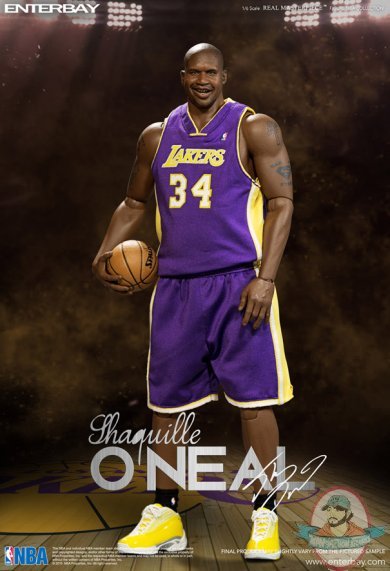 1/6 Real Masterpiece NBA  Shaquille O'Neal Lakers Magic Enterbay