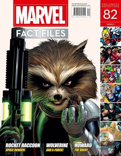 Marvel Fact Files #82 Rocket Raccoon Cover Eaglemoss