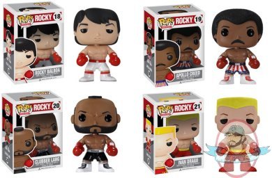 POP! Movies Rocky Set of 4 Vinyl Figures by Funko