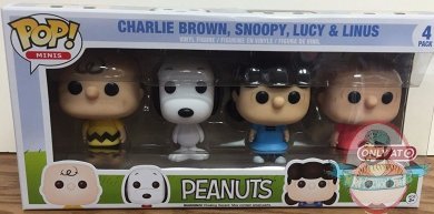 Pop! Peanuts 4 pack Charlie Brown Snoopy Lucy Mini Figures by Funko JC