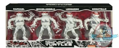 Teenage Mutant Ninja Turtles Black & White Set of 4 Figures Playmates