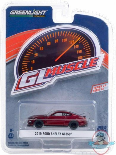 1:64 GreenLight Muscle Series 24 2019 Ford Shelby GT350 Ruby Red 