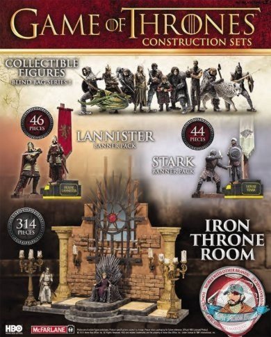 Game of Thrones Construction Stark Banner set by McFarlane
