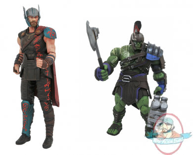 Marvel Select Thor Ragnarok Gladiator Thor & Hulk Set Diamond Select