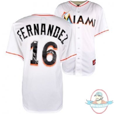 MLB Jose Fernandez Miami Marlins Autographed "2013 NL ROY" Jersey