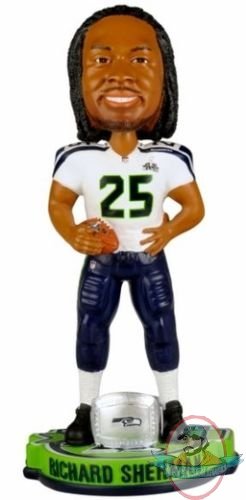 NFL Richard Sherman Super Bowl Seattle Seahawks Bobble Head Forever