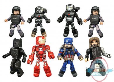 Marvel Minimates Series 66 Captain America Civil War 2 Pack Set of 4