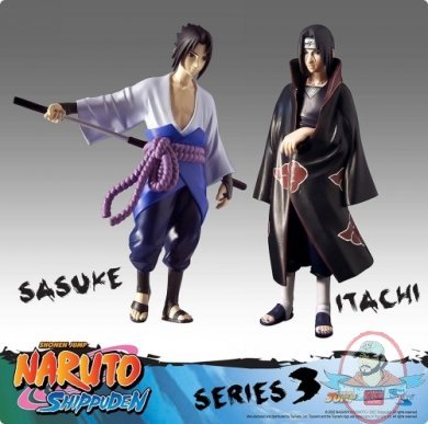 Naruto Shippuden 6" inch Itachi & Sasuke Series 3 Figure Toynami
