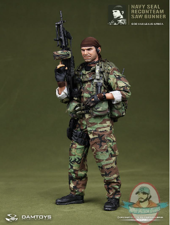 1/6 Scale Navy Seal Reconteam Saw Gunner by Dam