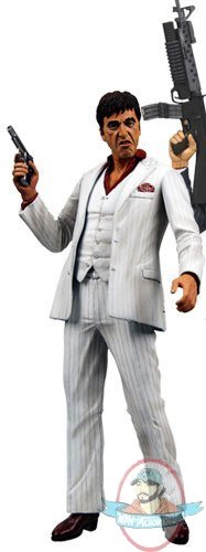 Tony Montana Al Pacino Scarface 7' inch White Suit Action Figure NECA