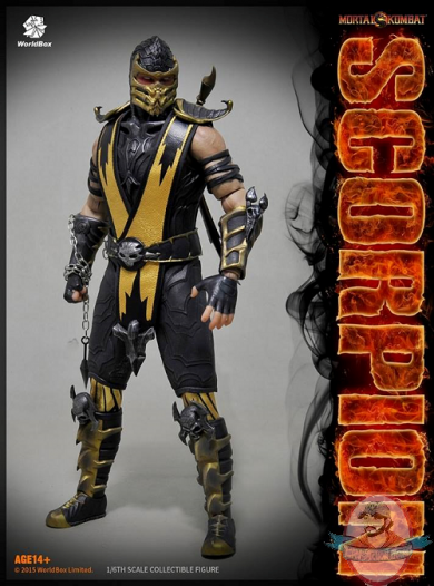 1/6 Scale "Mortal Kombat " Scorpion 12 inch Figure Worldbox