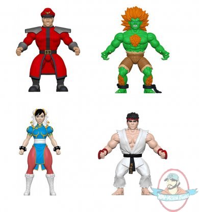 Savage World Street Fighter Set of 4 Action Figures Funko