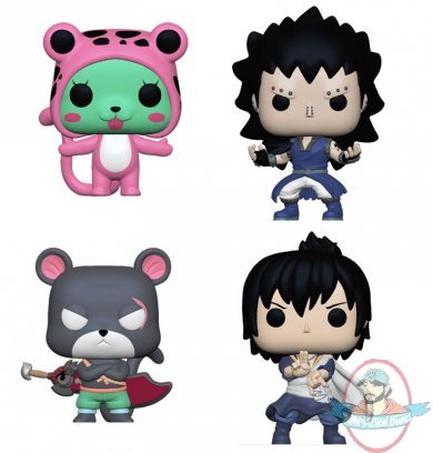 Pop! Animation Fairy Tail Series 3 Set of 4 Vinyl Figures by Funko