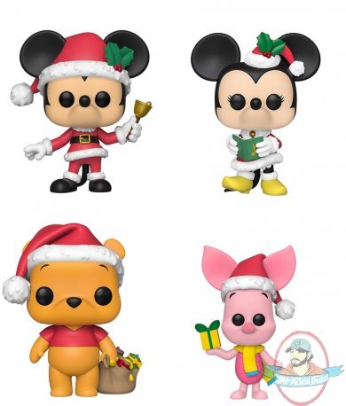 Pop! Disney Holiday Set of 4 Vinyl Figures by Funko