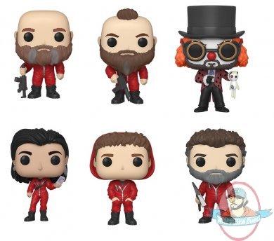 Pop! Tv Money Heist Set of 6 Vinyl Figures Funko