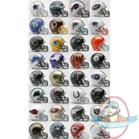 Set of 32 Mini NFL Football Helmets by Riddell