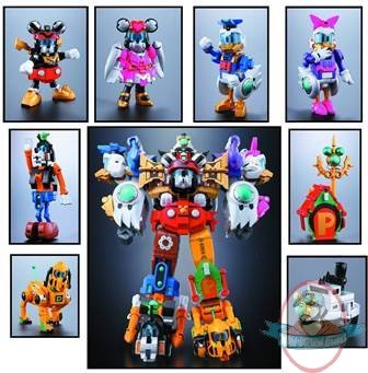 Cho Gattai King Robo Mickey & Friends Chogokin Action Figure Set of 7 