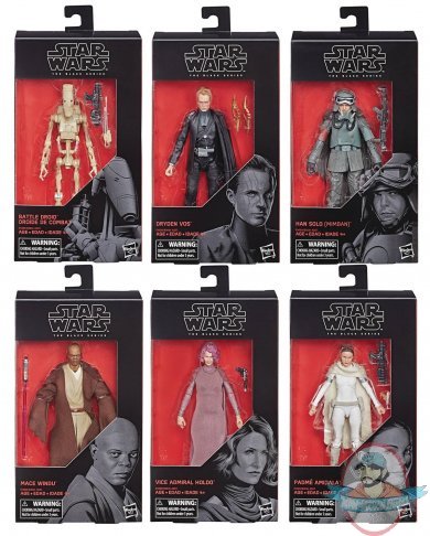 Star Wars Black Series Set of 6 Figures Hasbro 201901