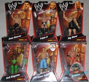 WWE Mattel Basic Series 1 Set of 6 Figures Kofi Cena