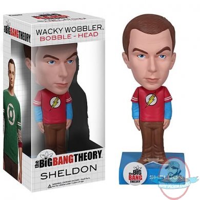 Big Bang Theory Sheldon Cooper Flash Bobble Head Wacky Wobbler Funko