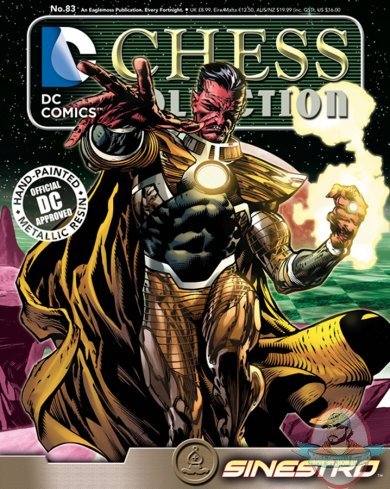 DC Superhero Chess Figure #83 Sinestro Black Bishop Eaglemoss