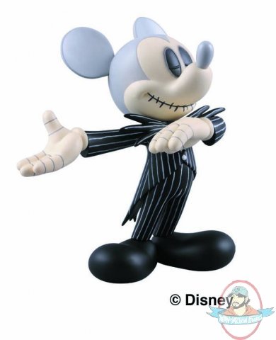 Mickey Mouse Jack Skellington Ultra Detail Figure 3 inch by Medicom