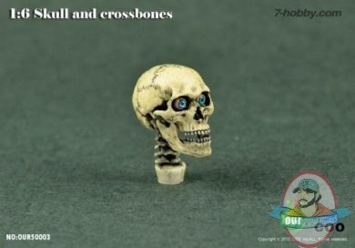 COO Model 1/6 Scale Simulation Skull (Eye Movement) Beige & Copper