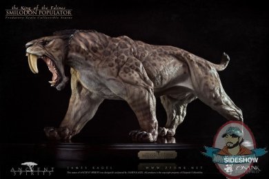 Smilodon Populator Paleontology Collection Scale Statues Zenpunk 