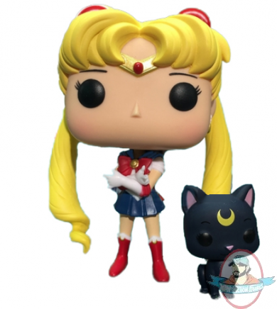 Funko Pop！Anime Sailor Moon and Luna #89 Vinyl toy With Protector