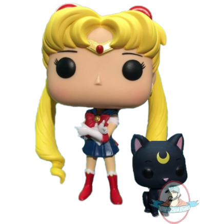 Pop! Animation Sailor Moon #89 Sailor Moon with Luna Figure Funko