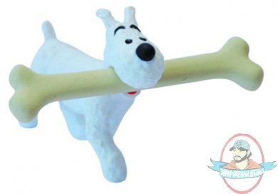 The Adventures of Tintin :Snowy with Bone PVC Figure