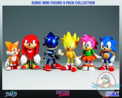 Sonic The Hedgehog Classic 2 Inch Vinyl Figure 6 Pack