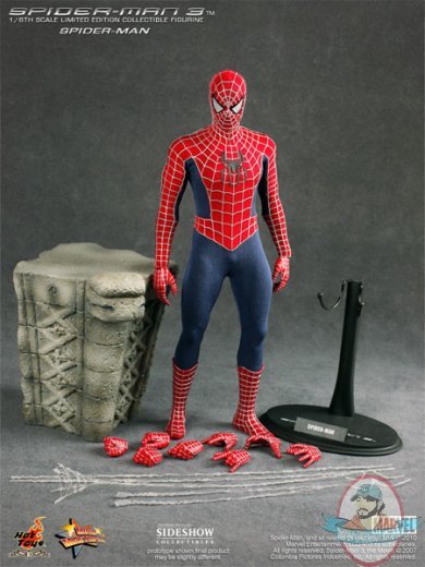 Movie Masterpiece 1/6 Scale Spider-Man 3 Figure by Hot Toys (Used)