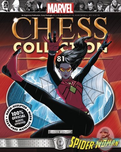 Marvel Chess Magazine #81 Spider-Woman White Bishop Eaglemoss