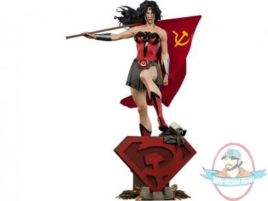 1/4 Scale Dc Premium Format Wonder Woman Red Son Sideshow Collectibles