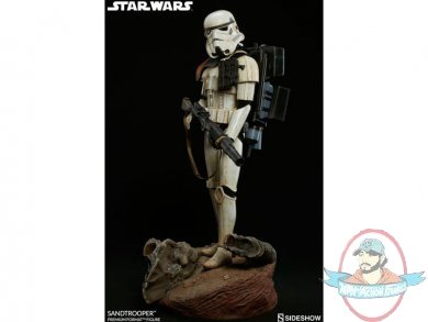 Star Wars 1/4 Scale Premium Format Figure Sandtrooper Sideshow Damaged