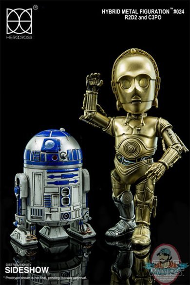 Star Wars Hybrid Metal Figuration C-3PO and R2-D2 HeroCross