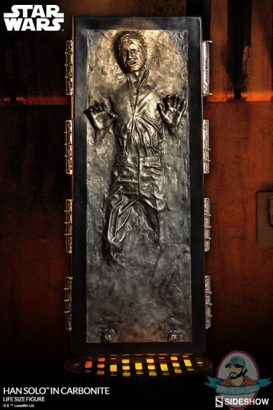 Star Wars Han Solo in Carbonite Life-Size Figure Sideshow Collectibles