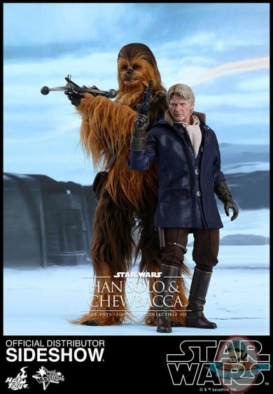 1/6 Star Wars Movie Masterpiece Han Solo & Chewbacca Hot Toys 902761