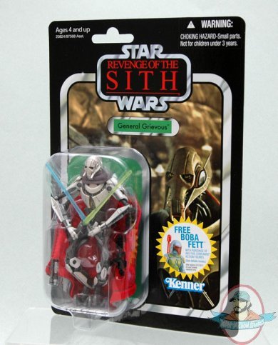 Star Wars The Vintage Collection General Grievous Foil Card By Hasbro